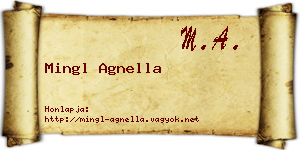 Mingl Agnella névjegykártya